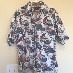 Men’s Vintage Car American Hawaiian Shirt